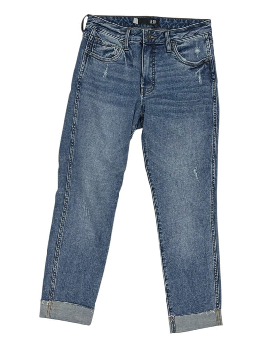 Jeans Cropped By Kut In Blue Denim, Size:2