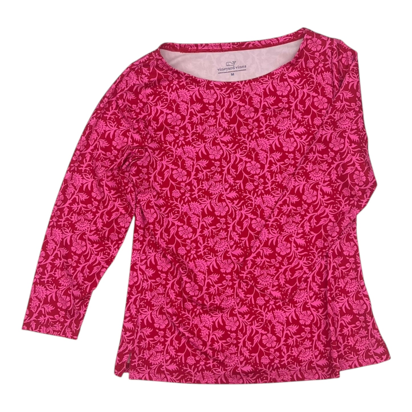 Athletic Top Ls Crewneck By Vineyard Vines In Pink, Size:M