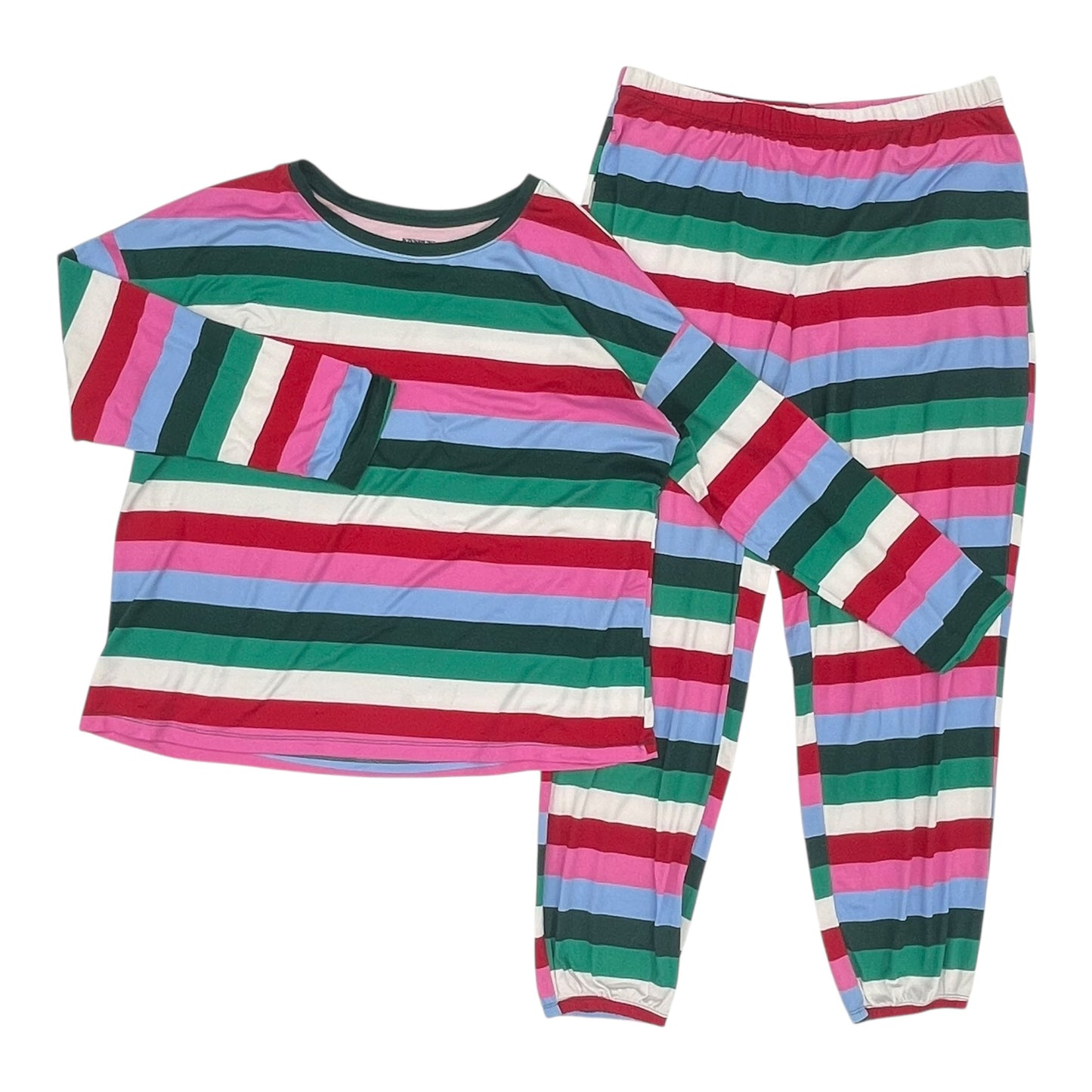 Pajamas 2Pc By Joyspun In Striped Pattern, Size:L