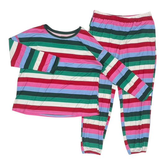 Pajamas 2Pc By Joyspun In Striped Pattern, Size:L