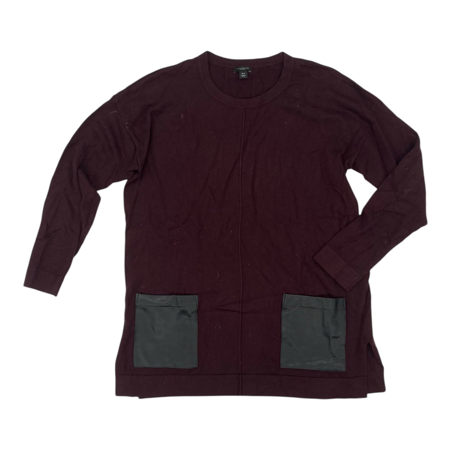 Sweater By Ann Taylor In Purple, Size:Xs