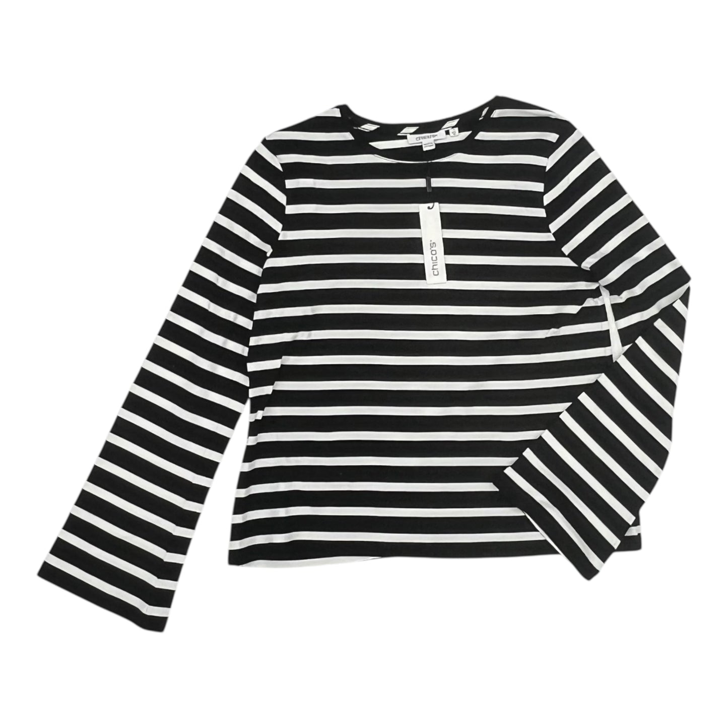 Top Ls By Chicos In Black & White, Size:M