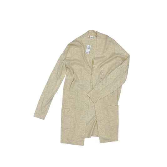Sweater Cardigan By Gap In Cream, Size:S