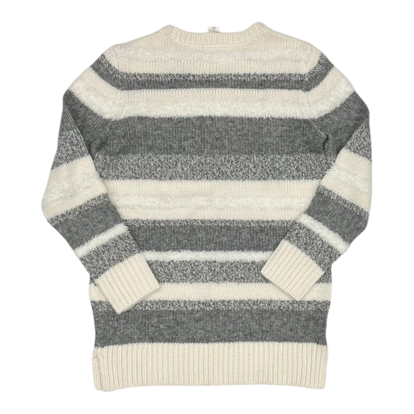 Sweater By Loft In Cream & Grey, Size:S