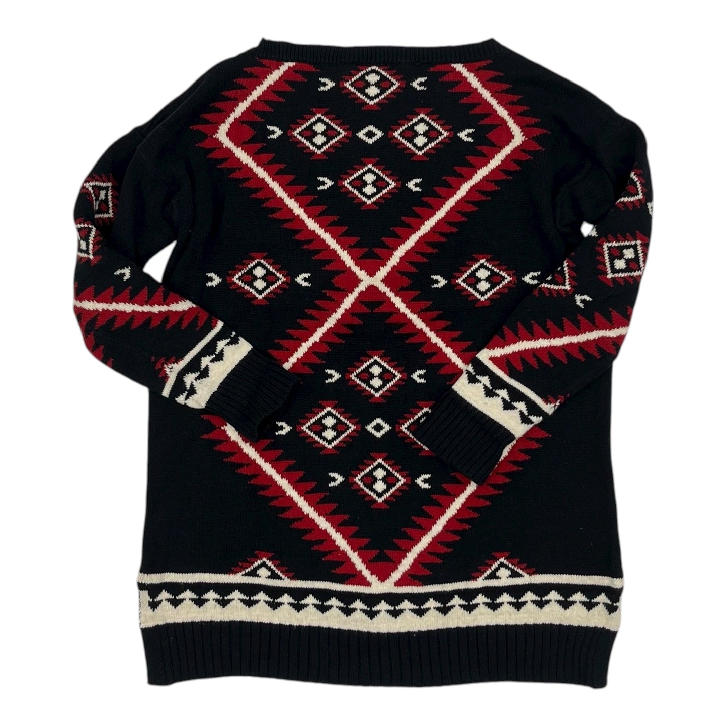 Sweater By Ralph Lauren In Black & Red, Size:M
