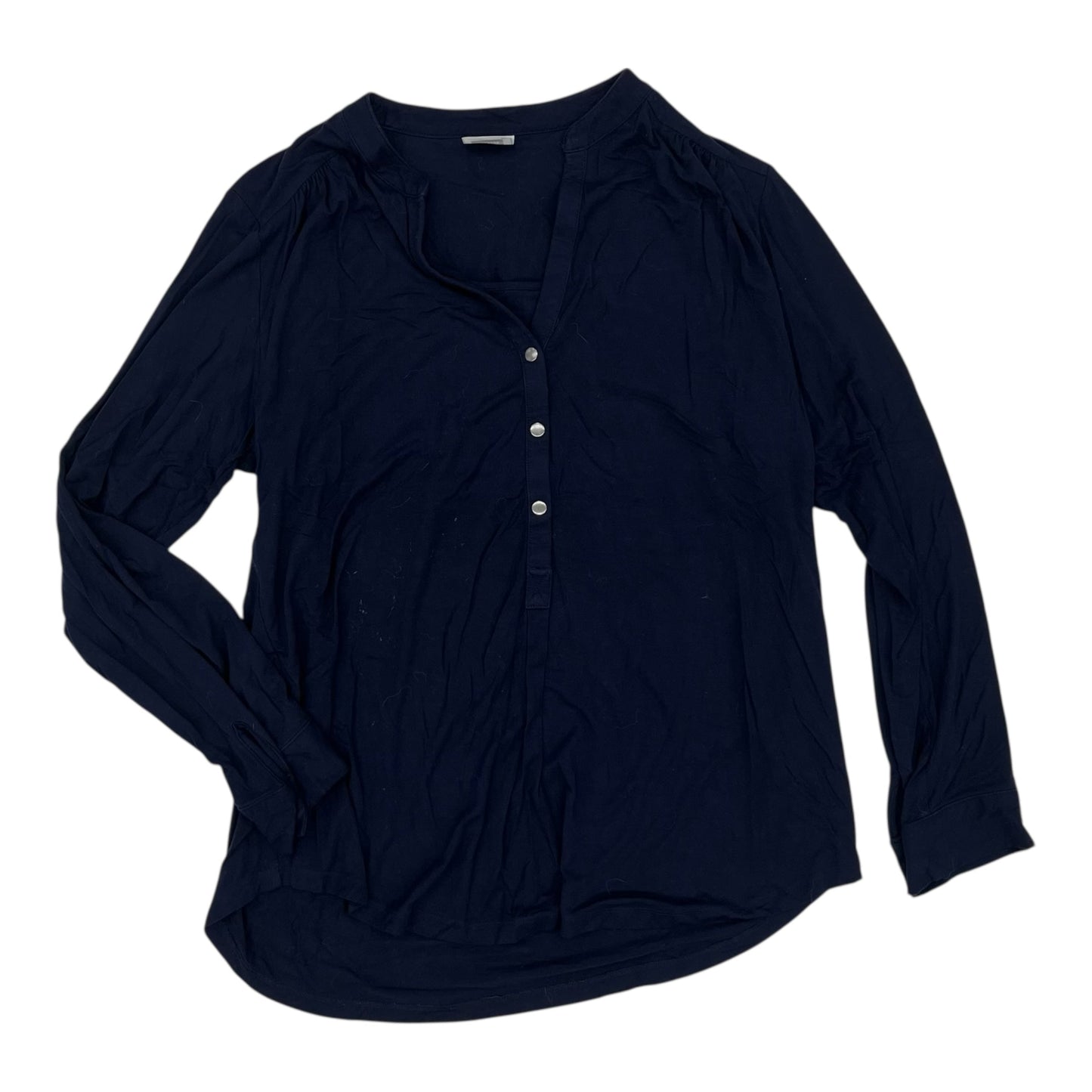 Nursing Top Ls By Clothes Mentor In Navy, Size:Xl