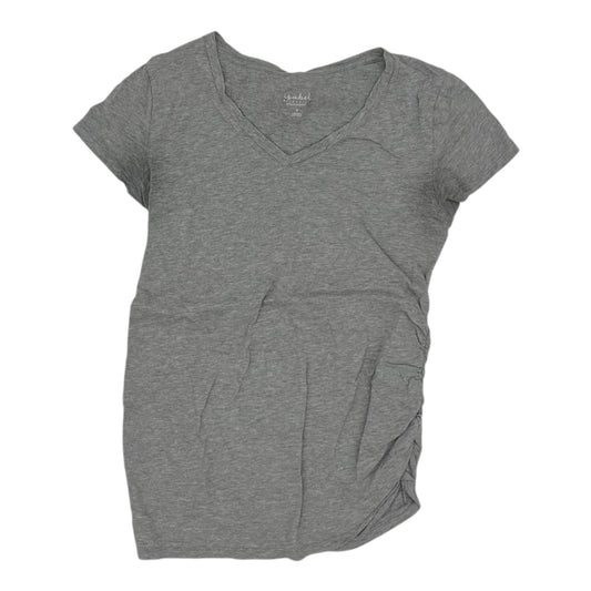 Mat Top Ss By Isabel Maternity In Grey, Size:S
