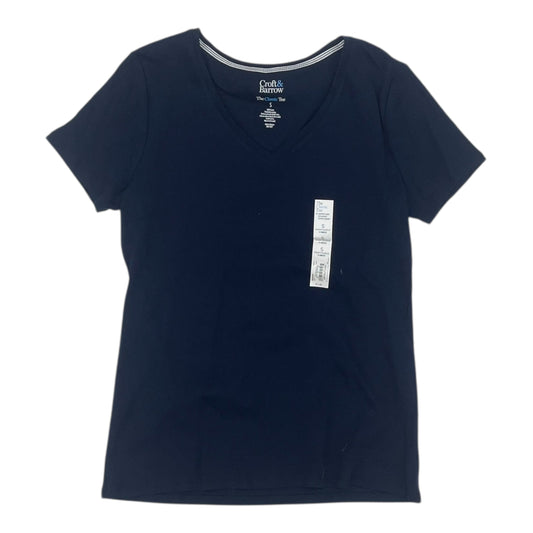 Top Ss Basic By Croft And Barrow In Navy, Size:S