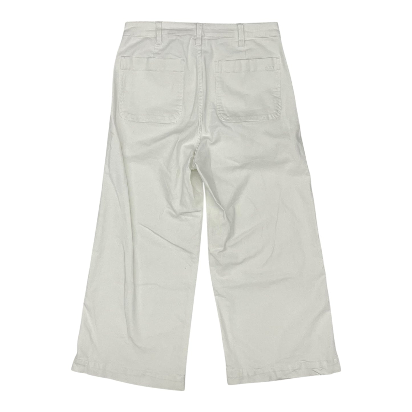 Jeans Wide Leg By Oberon In Cream, Size:10