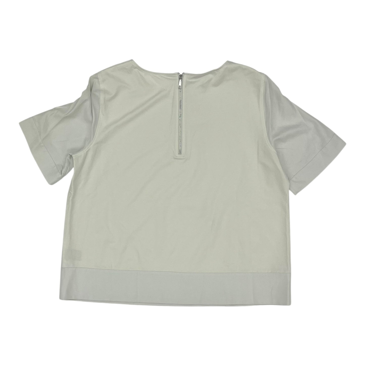 Blouse Designer By Lafayette 148 In Cream, Size:M