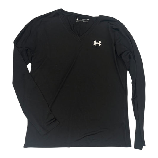 Athletic Top Ls Crewneck By Under Armour In Black, Size:Xxl
