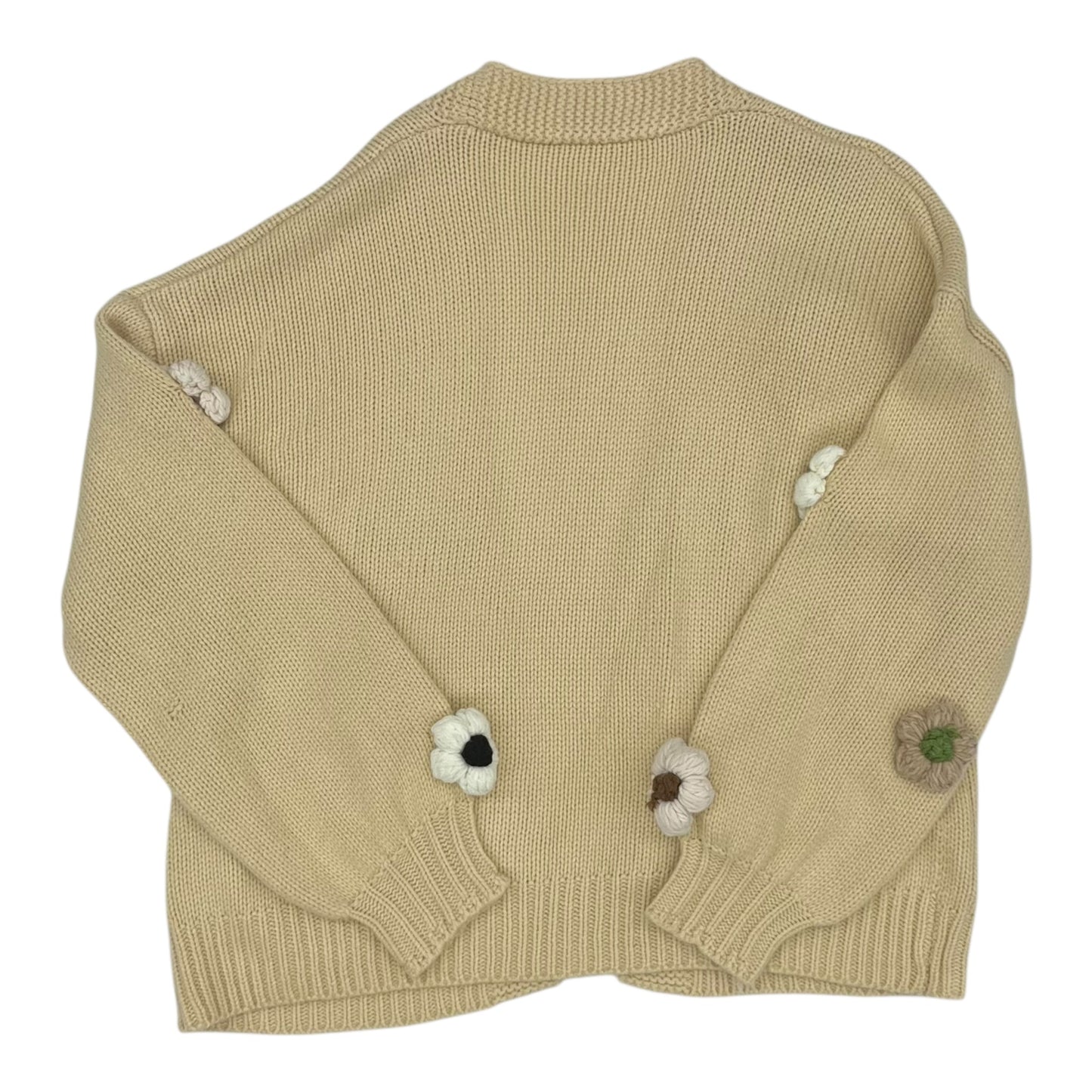 Cardigan By Clothes Mentor In Cream, Size:Xl