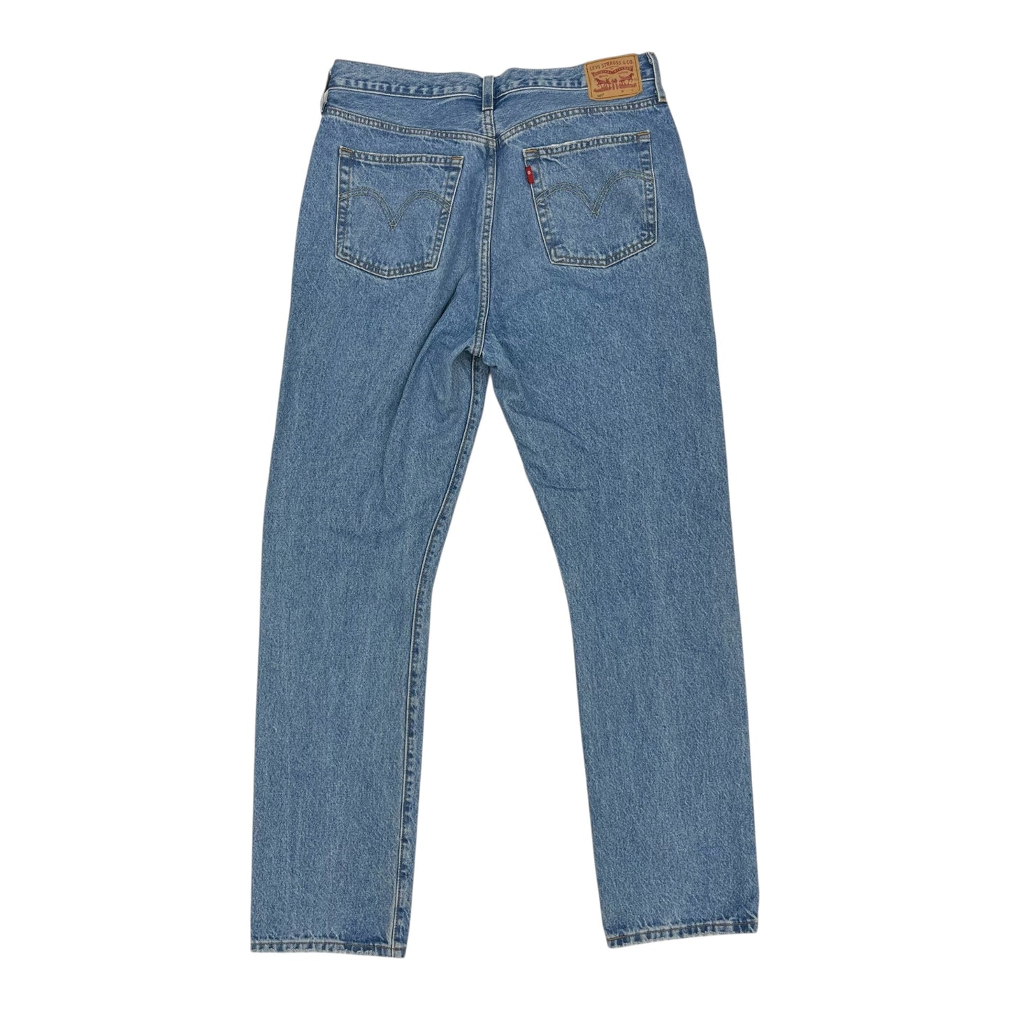 Jeans Straight By Levis In Blue Denim, Size:16