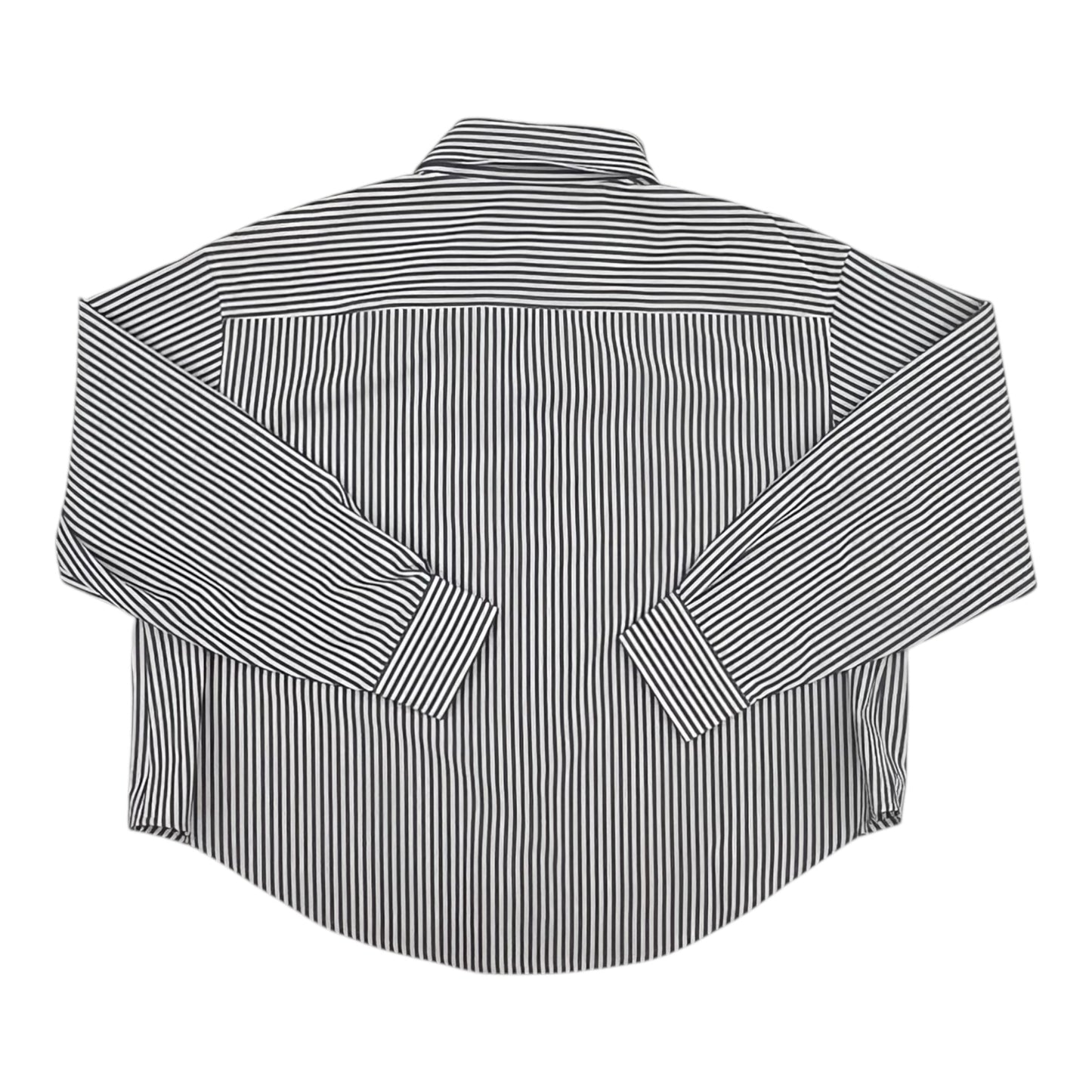 Blouse Ls By Chicos In Blue & White, Size:M