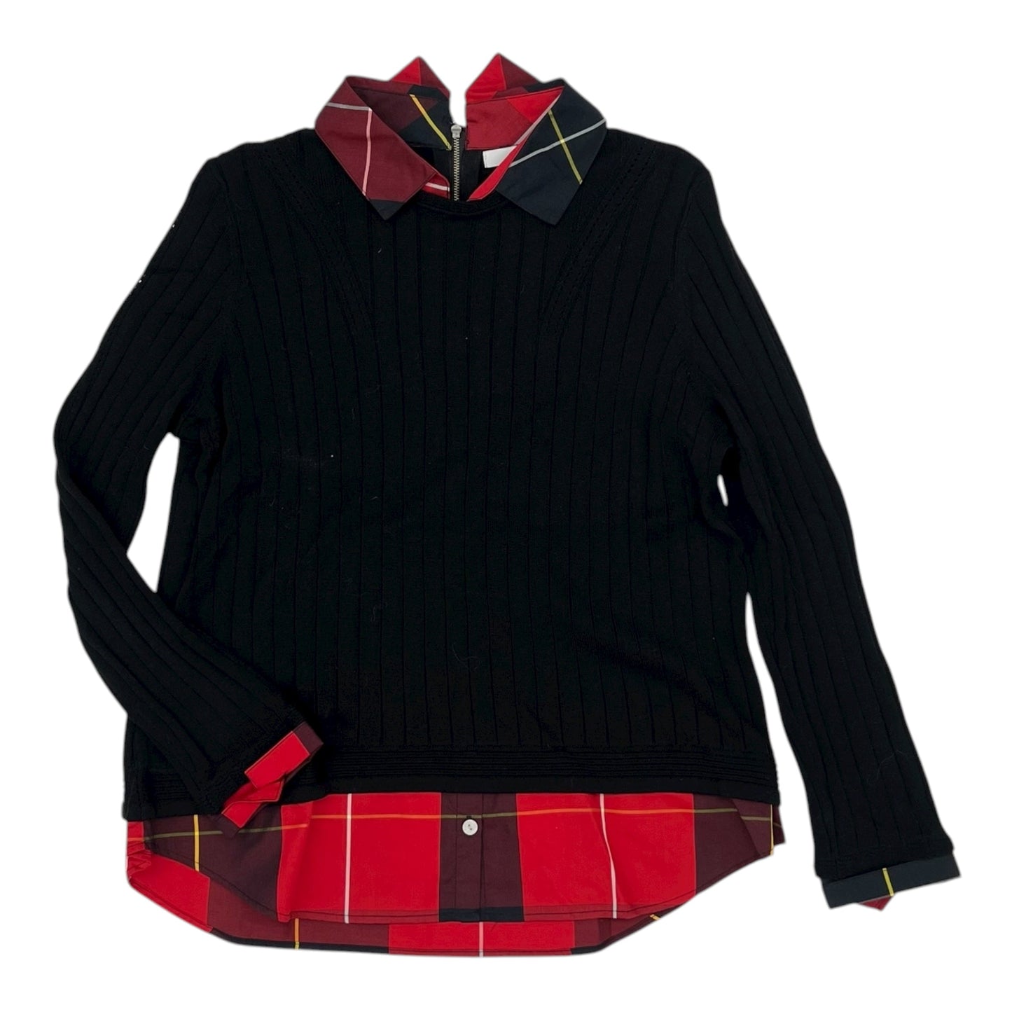 Sweater By Foxcroft In Black, Size:Lp