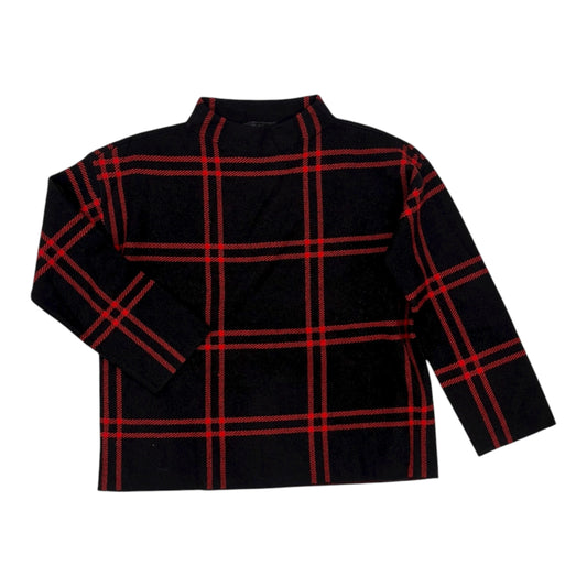 Sweater By Ann Taylor In Black & Red, Size:M