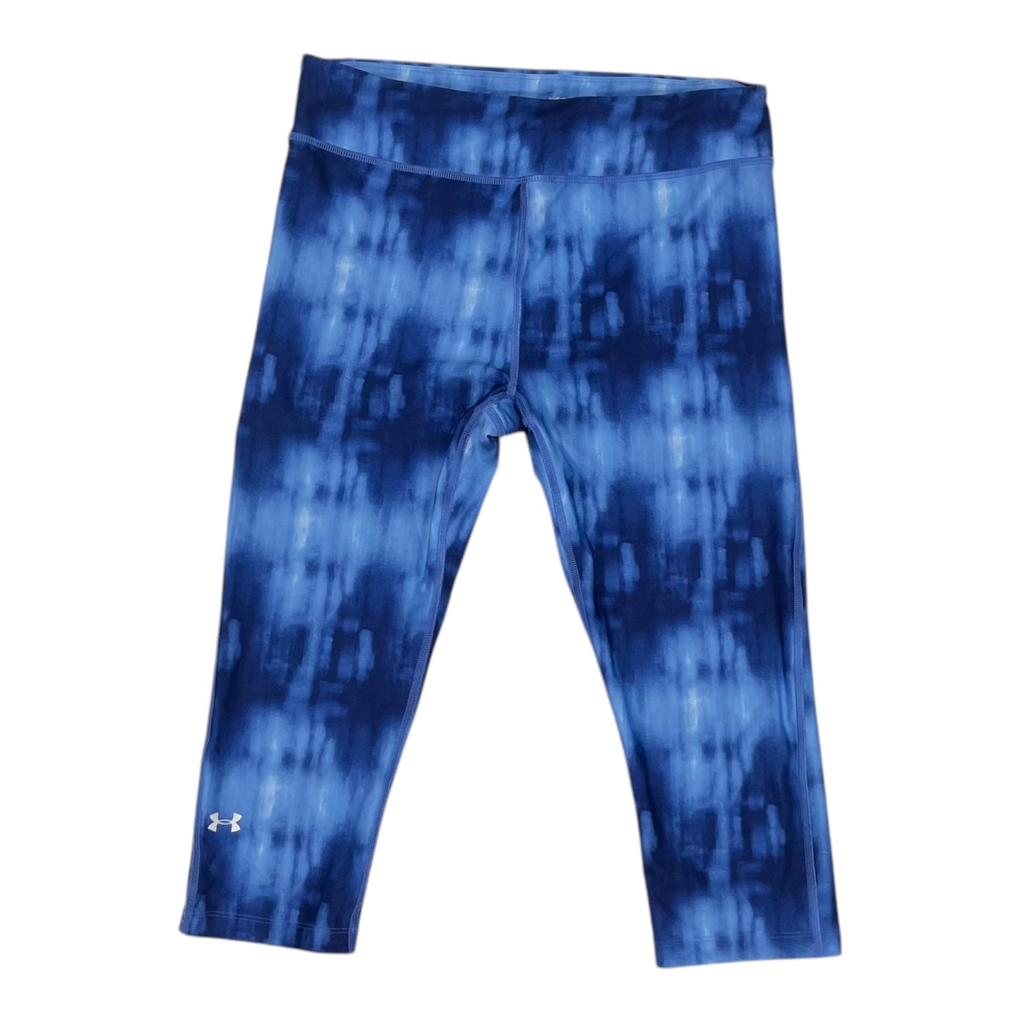 Athletic Leggings Capris By Under Armour In Blue, Size:L