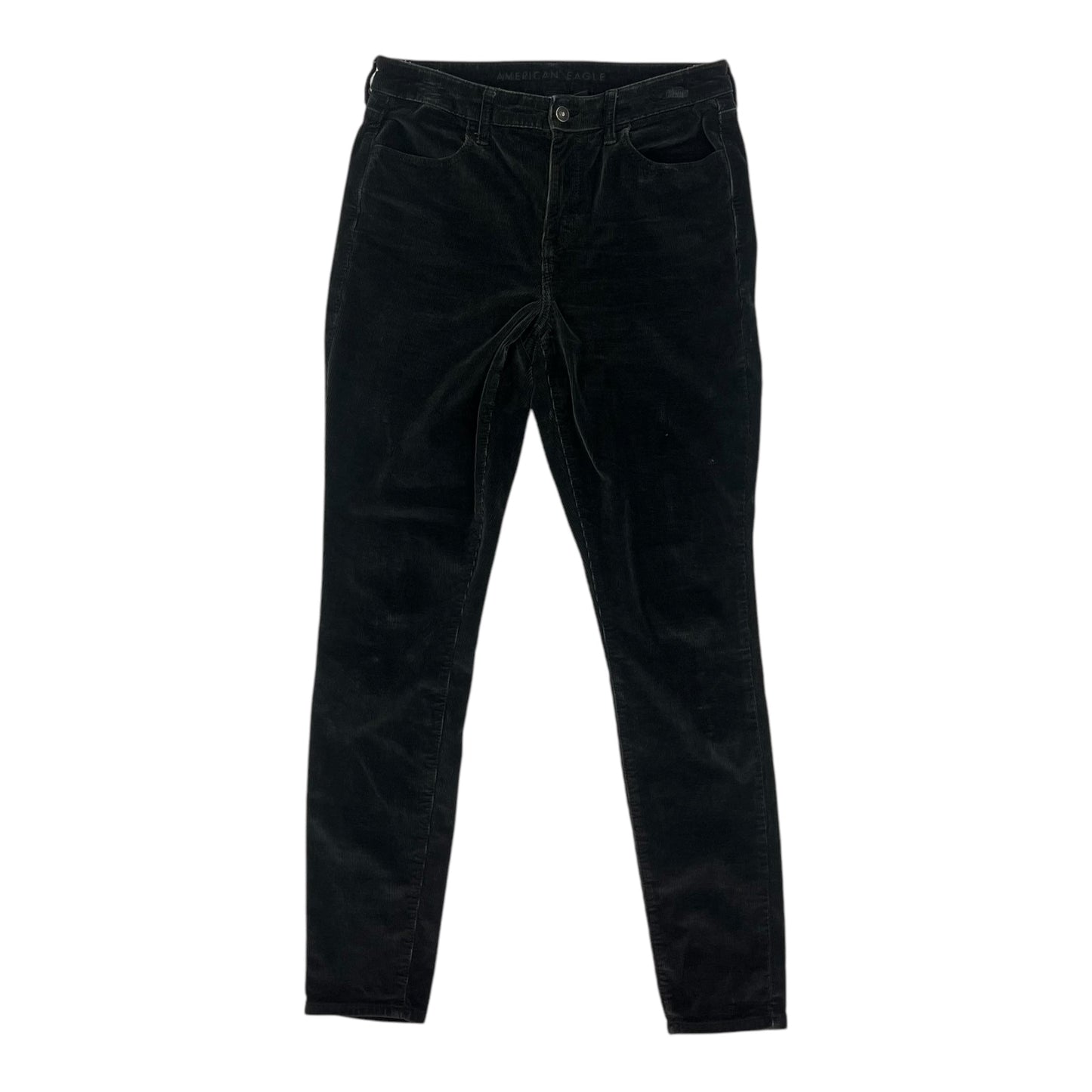 Pants Corduroy By American Eagle In Black, Size:10