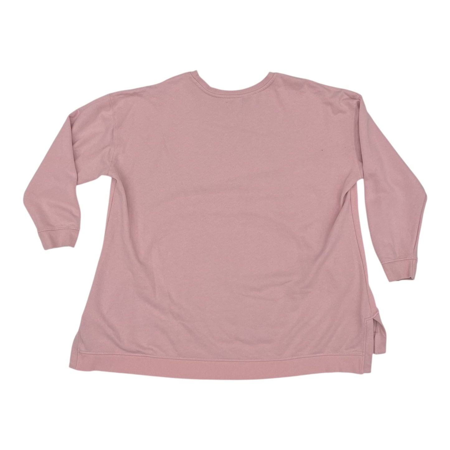 Sweatshirt Crewneck By Lane Bryant In Pink, Size:4X