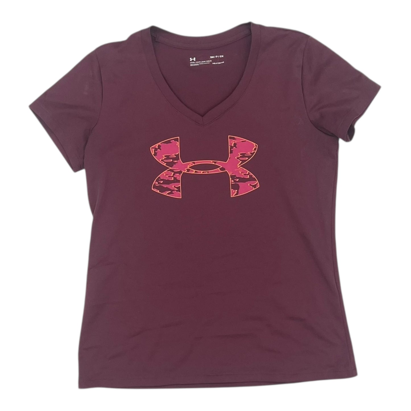 Athletic Top Ss By Under Armour In Purple, Size:S