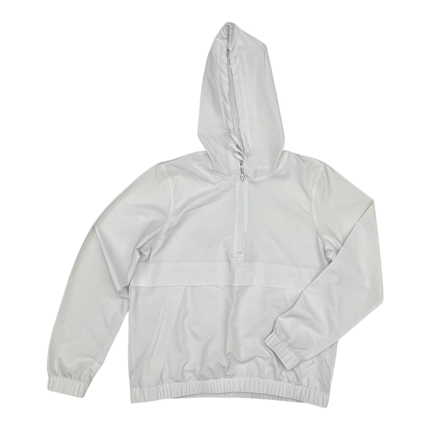 Jacket Windbreaker By Clothes Mentor In White, Size:S
