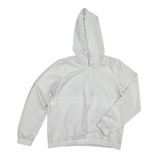 Jacket Windbreaker By Clothes Mentor In White, Size:S