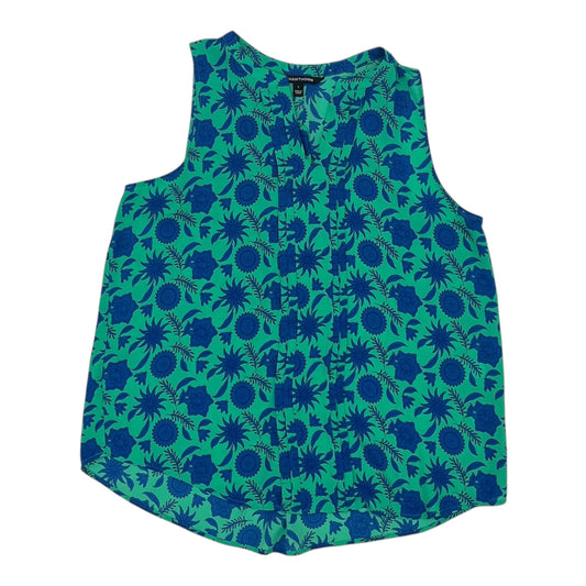 BLOUSE SLEEVELESS by 41 HAWTHORN in BLUE & GREEN, Size:L