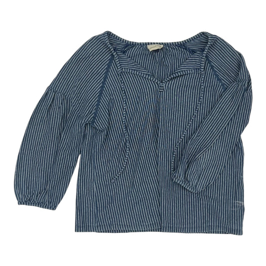 Blouse 3/4 Sleeve By Universal Thread In Blue, Size:M