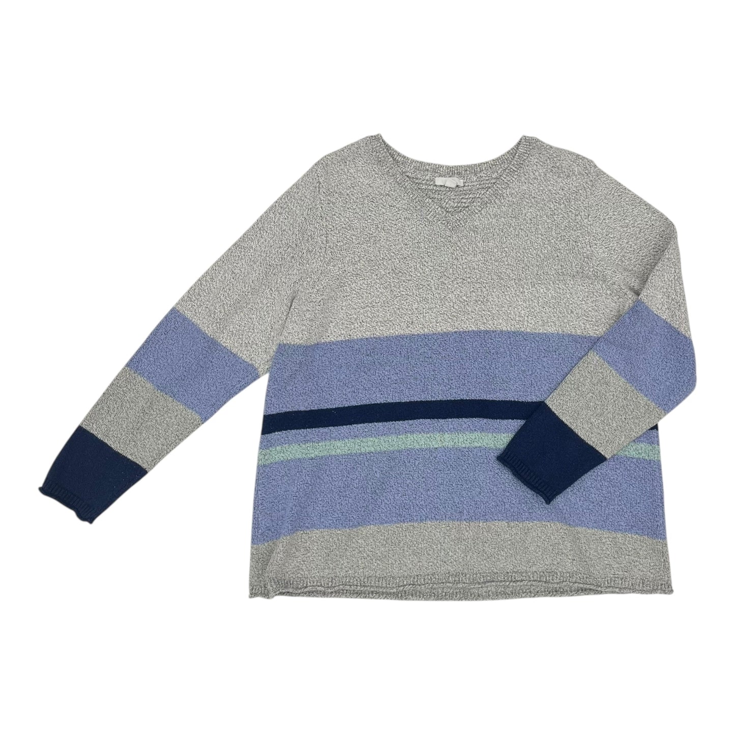 Sweater By J. Jill In Blue & Grey, Size:1X