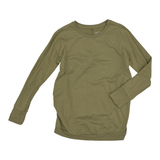 Mat Top Ls By Isabel Maternity In Green, Size:S