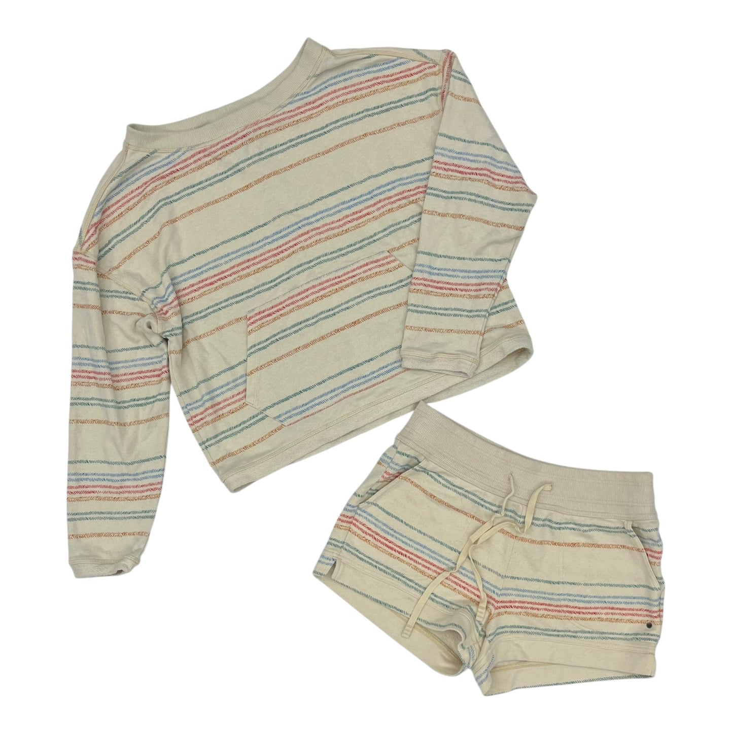 Lounge Set Shorts By Prana In Cream, Size:M