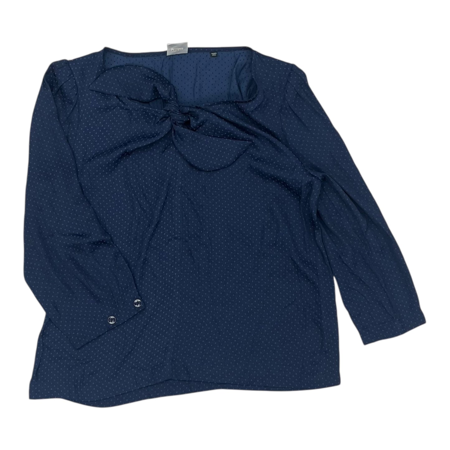 Blouse 3/4 Sleeve By Cabi In Navy, Size:S