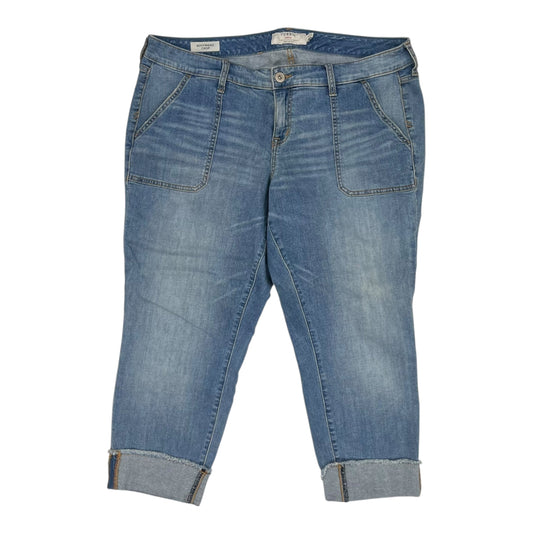 Jeans Cropped By Torrid In Blue Denim, Size:16