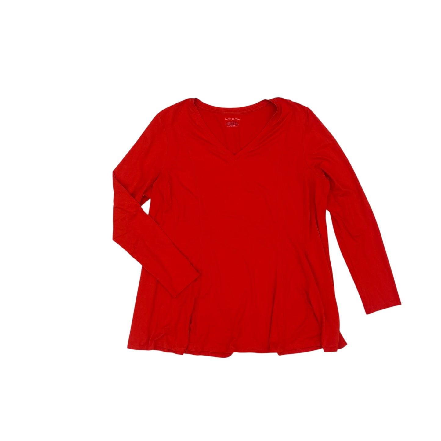 Top Ls By Lane Bryant In Red, Size:L