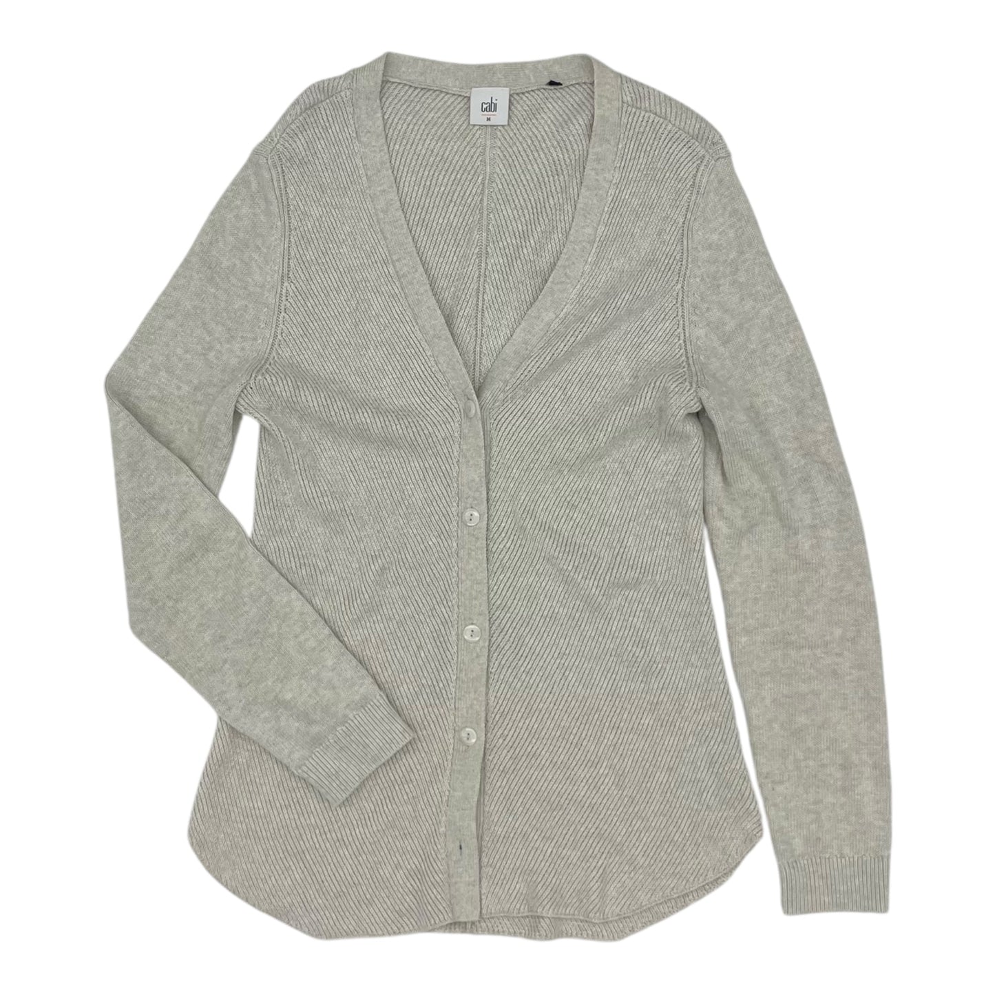 Sweater Cardigan By Cabi In Tan, Size:M