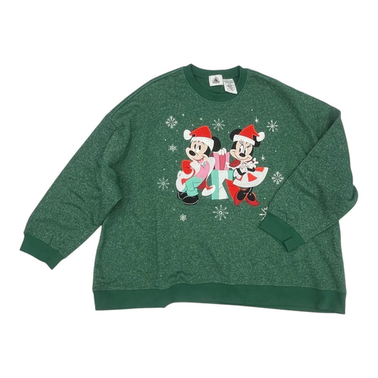 Sweatshirt Crewneck By Disney In Green, Size:2X