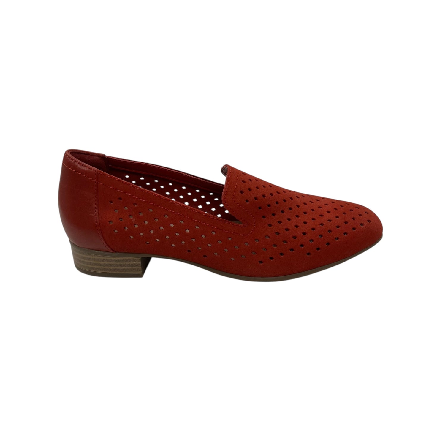 Shoes Flats By Clarks In Red, Size:6.5