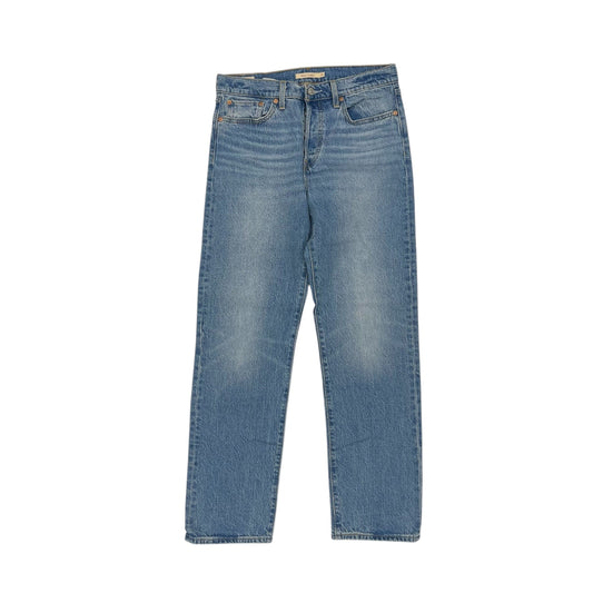 Jeans Straight By Levis In Blue Denim, Size:8