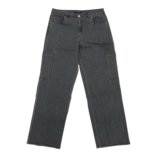 Jeans Wide Leg By D Jeans In Grey Denim, Size:14