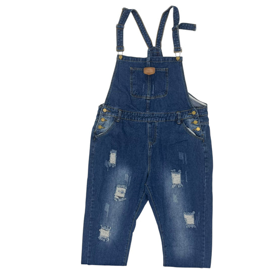 Overalls By Cme In Blue Denim, Size:Xl
