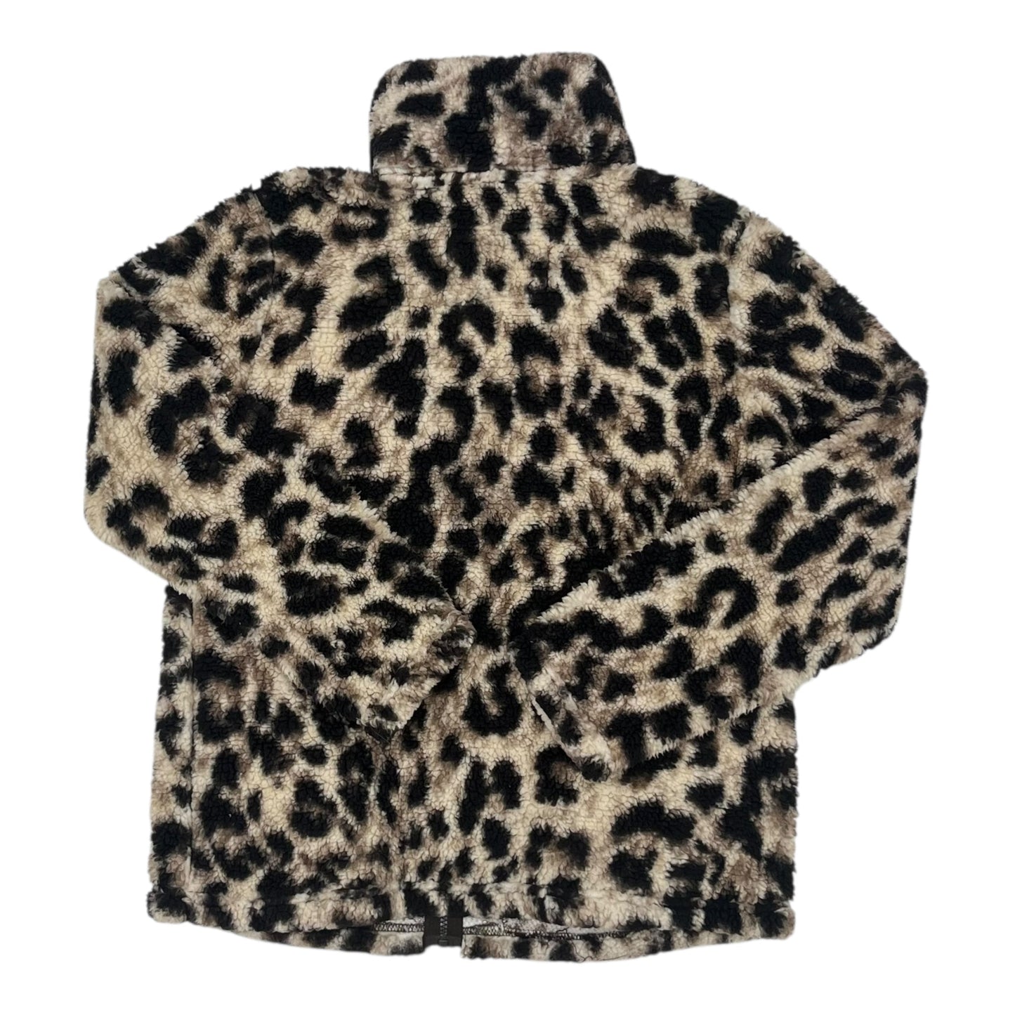 Jacket Faux Fur & Sherpa By Members Mark In Animal Print, Size:M