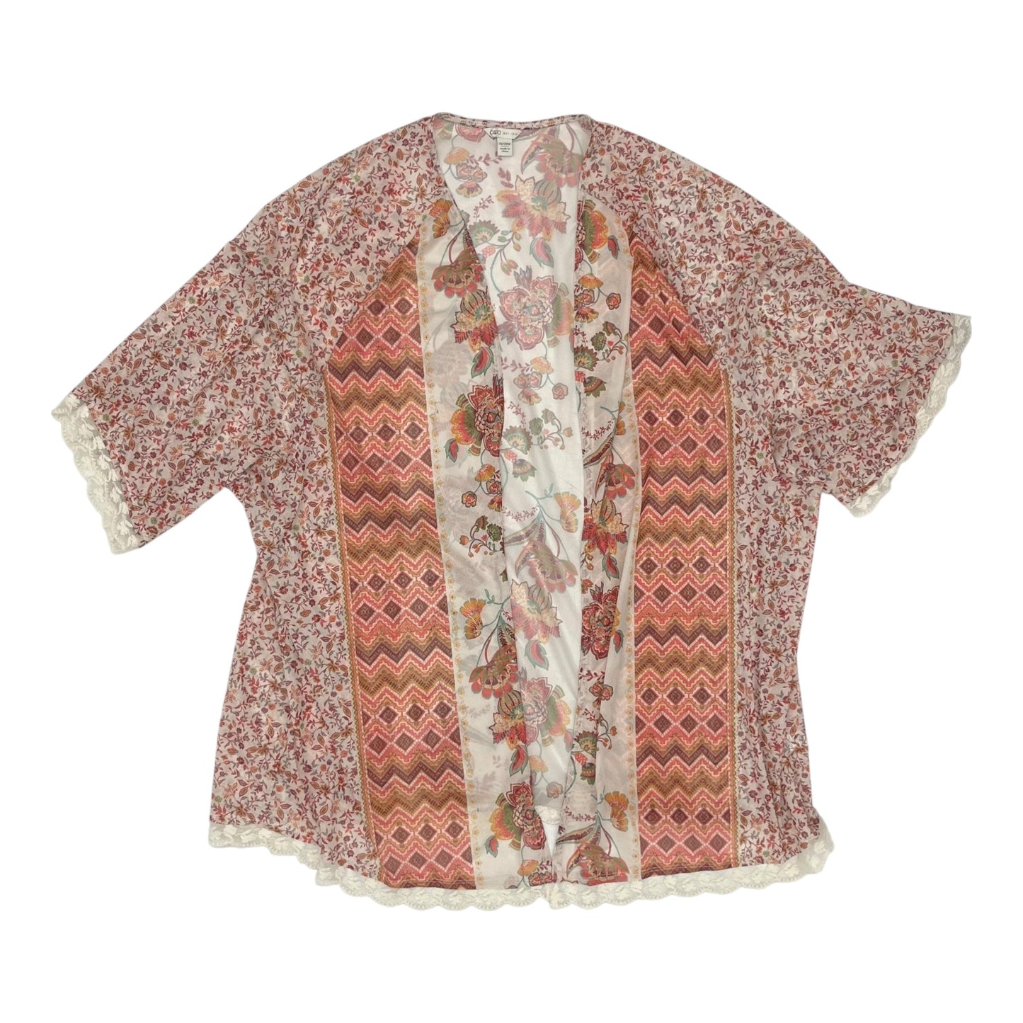 Kimono By Cato In Multi, Size:2X