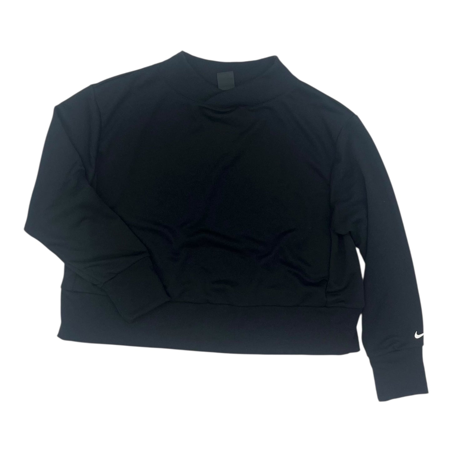 Athletic Sweatshirt Collar By Nike In Black, Size:L