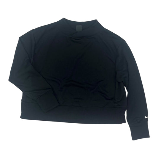 Athletic Sweatshirt Collar By Nike In Black, Size:L