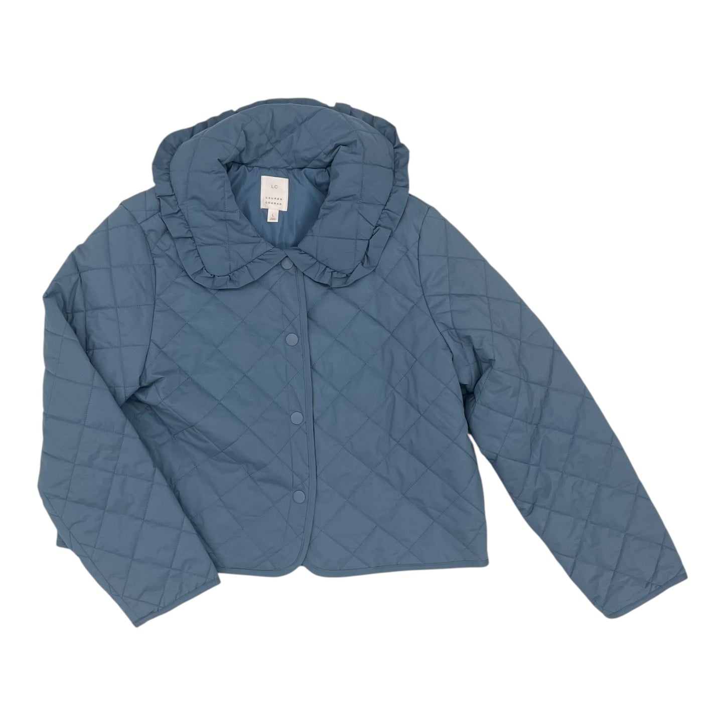 Jacket Puffer & Quilted By Lc Lauren Conrad In Blue, Size:L