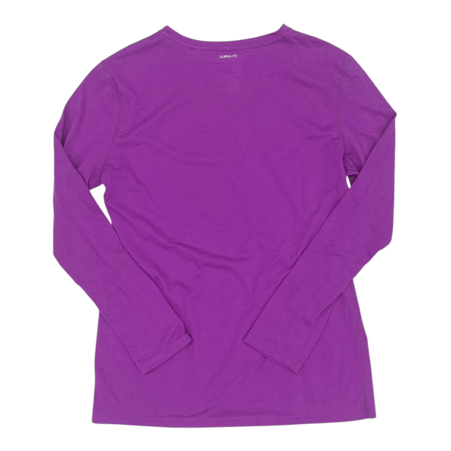 Athletic Top Ls Crewneck By Adidas In Purple, Size:Xl