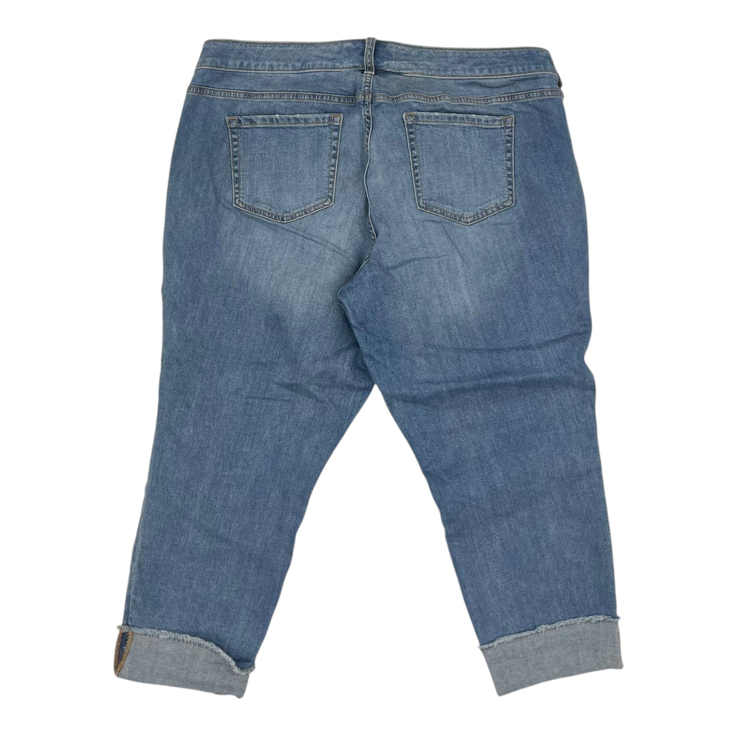Jeans Cropped By Torrid In Blue Denim, Size:16