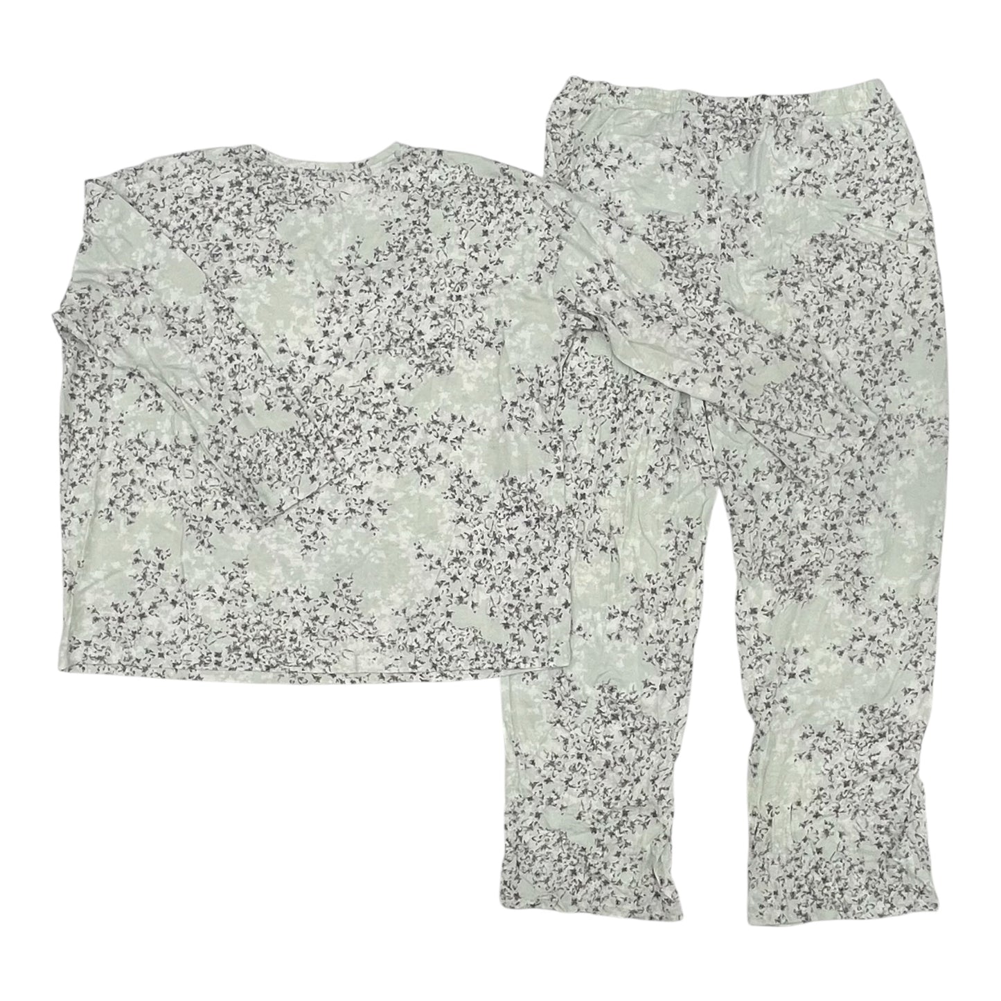 Pajamas 2Pc By J. Jill In Green & Grey, Size:M