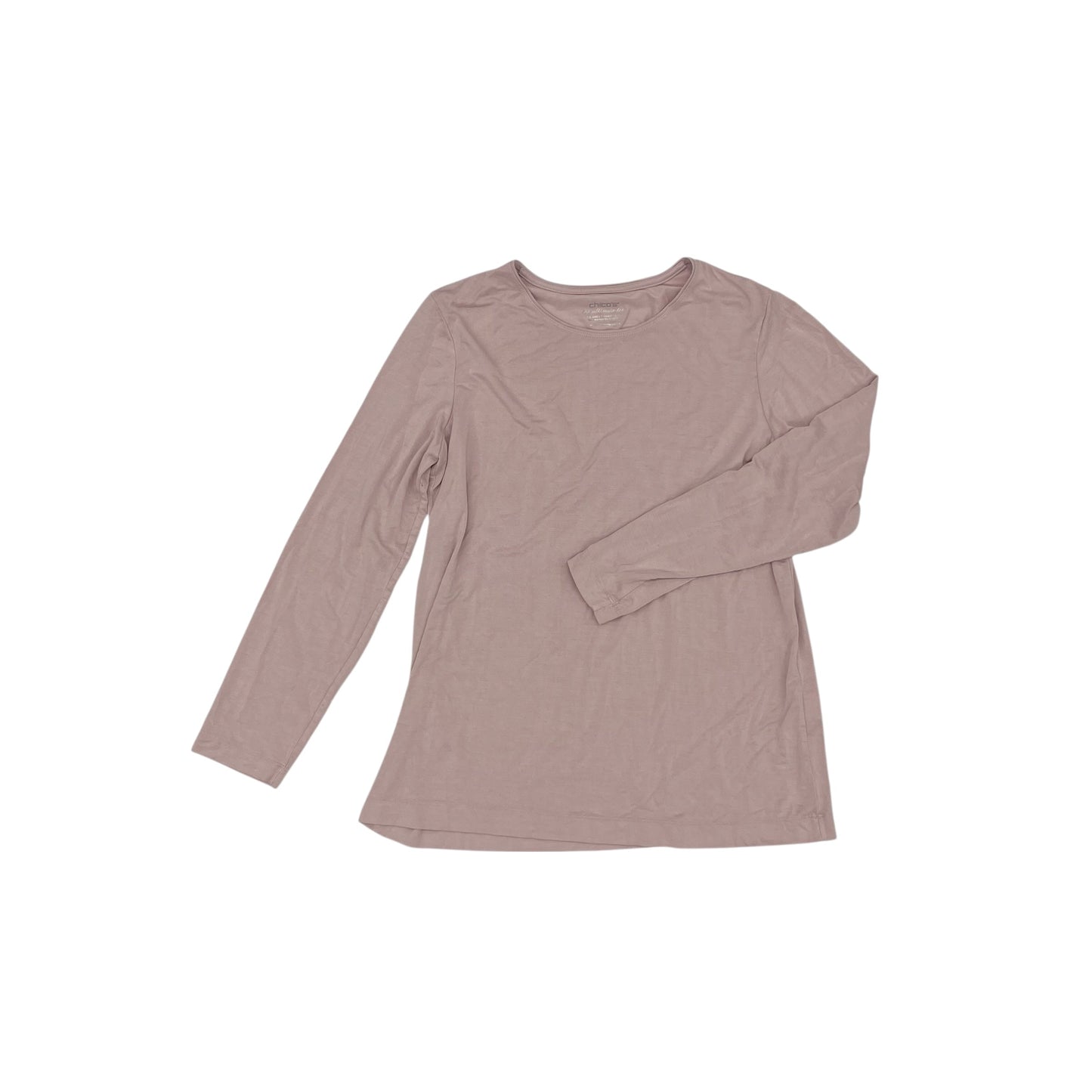 Top 3/4 Sleeve By Chicos In Pink, Size:Mp