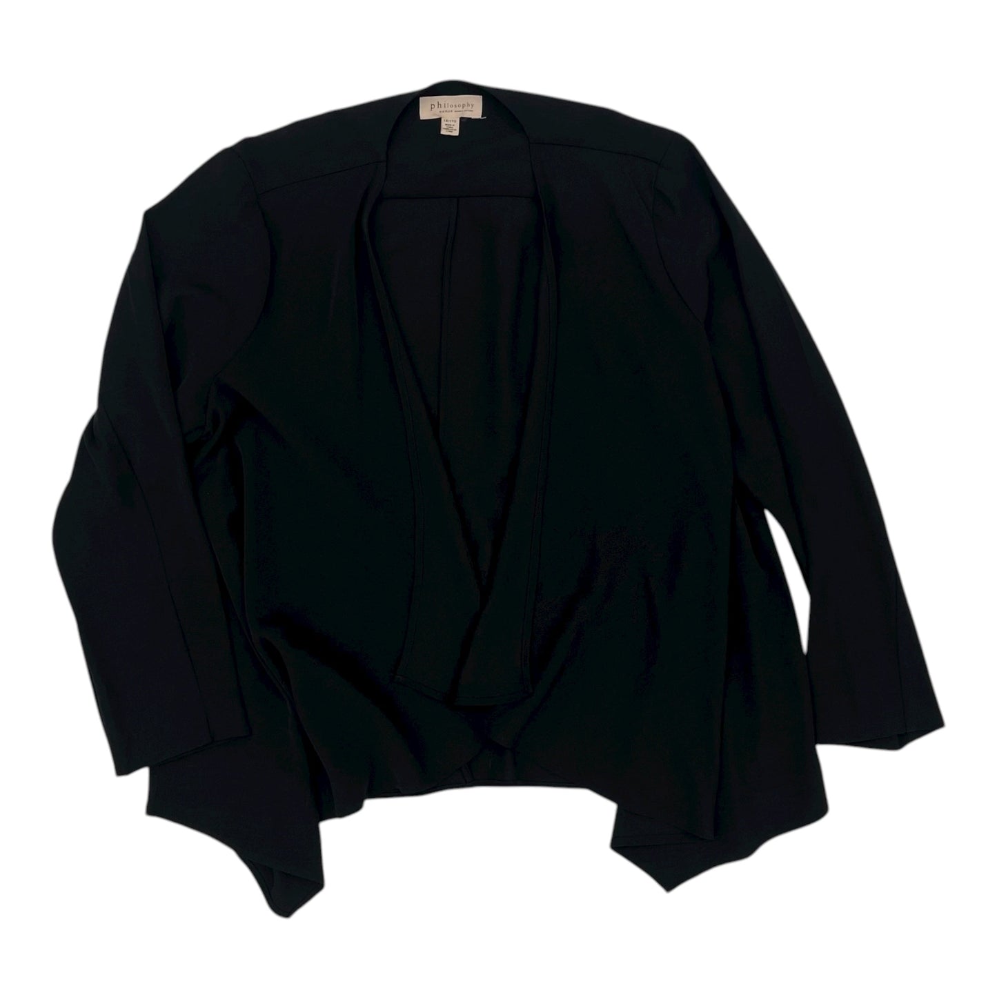 Cardigan By Philosophy In Black, Size:1X